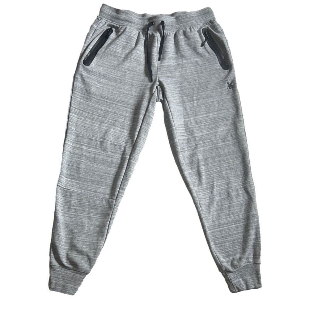 SPYDER Active Men's Gray Jogger Pants Size L Performance Stretch ProWeb Athletic
